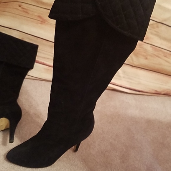 COLIN STUART Tall suede boots - Picture 6 of 8